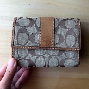 Coach Canvass TriFold Wallet